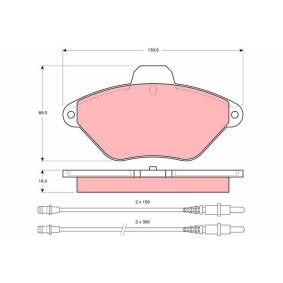 Bremsbeläge GDB1102 von TRW günstig für 30,34 € online kaufen