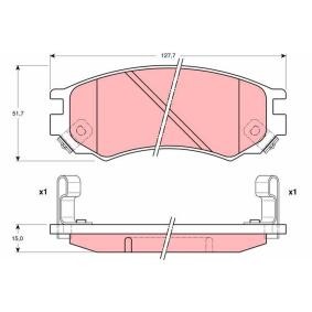 Bremsbeläge GDB1175 von TRW günstig für 30,17 € online kaufen