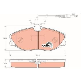 Bremsbeläge GDB1259 von TRW günstig für 30,60 € online kaufen