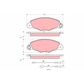 Bremsbeläge GDB1336 von TRW günstig für 42,64 € online kaufen