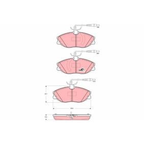 Bremsbeläge GDB1423 von TRW günstig für 33,76 € online kaufen