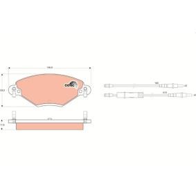 Bremsbeläge GDB1448 von TRW günstig für 35,59 € online kaufen