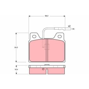 Compre Pastilhas de travão de TRW online para 504 Break (D_, F_) a preços moderados