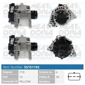 Compre Alternador da MEAT & DORIA 55151192 a um preço baixo por 246,01 €