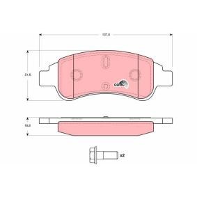 Bremsbeläge GDB1623 von TRW günstig für 37,98 € online kaufen