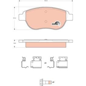 Bremsbeläge GDB1676 von TRW günstig für 33,65 € online kaufen