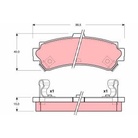Bremsbeläge GDB3115 von TRW günstig für 24,35 € online kaufen