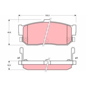 Bremsbeläge GDB3181 von TRW günstig für 30,36 € online kaufen