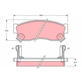 Bremsbeläge für NISSAN von TRW