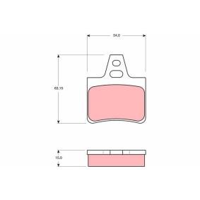 Bremsbeläge GDB986 von TRW günstig für 19,96 € online kaufen