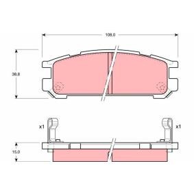 Bremsbeläge GDB990 von TRW günstig für 24,51 € online kaufen