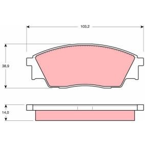 Bremsbeläge für SUBARU von TRW