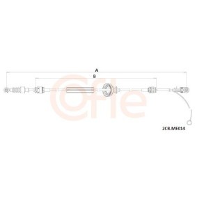Seilzug, Schaltgetriebe 92.2CB.ME014 von COFLE günstig für 76,85 € online kaufen