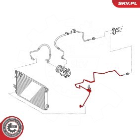 Achetez des Conduite à haute pression, climatisation ESEN SKV 54SKV710 à prix pour 61,20 €