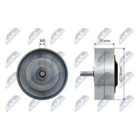 Achetez des Galet enrouleur de courroie d'accessoire NTY RNK-AU-082 à prix pour 45,85 €