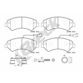 Achetez des Plaquettes de frein BRECK 24467 00 653 20 à prix pour 61,88 €