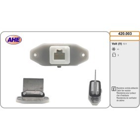 Acquista Resistore addizionale, Elettromotore-Ventola radiatore da AHE 420.003 a buon mercato per soli 48,44 €