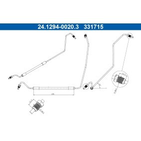 Bremsschlauch 24.1294-0020.3 von ATE günstig für 32,58 € online kaufen