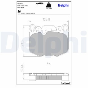 Compre Pastilhas de travão de DELPHI online para 5 Touring (G61) a preços moderados