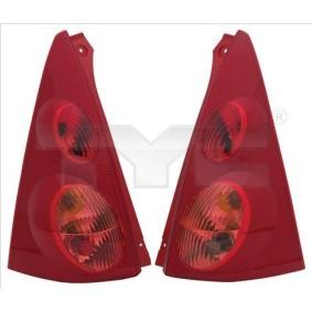 Acquista Fanale posteriore da TYC online per 107 Hatchback (PM_, PN_) a prezzi moderati