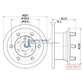 Bremsscheibe für IVECO von JAPANPARTS