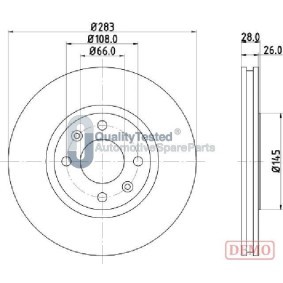 Bremsscheibe DI0627JM von JAPANPARTS günstig für 136,59 € online kaufen