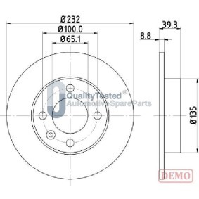 Bremsscheibe DP0921JM von JAPANPARTS günstig für 99,86 € online kaufen