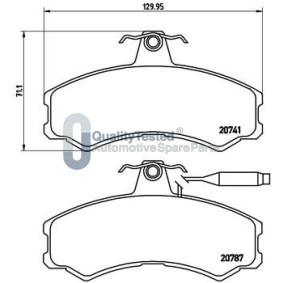 Bremsbeläge PA0606JM von JAPANPARTS günstig für 69,94 € online kaufen