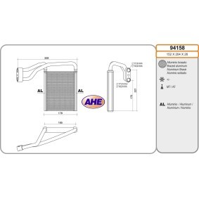 Wärmetauscher, Innenraumheizung für FORD von AHE