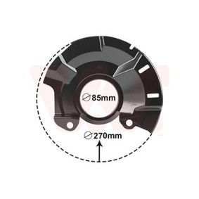 Compre Chapa deflectora, disco de travão da VAN WEZEL 8323371 a um preço baixo por 37,43 €
