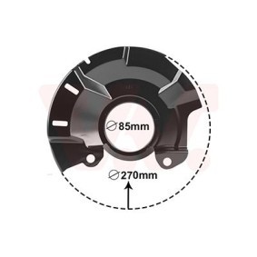 Compre Chapa deflectora, disco de travão da VAN WEZEL 8323372 a um preço baixo por 37,43 €