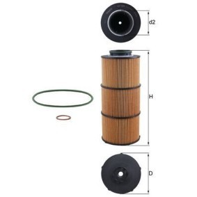 Ölfilter für MERCEDES-BENZ von MAHLE ORIGINAL