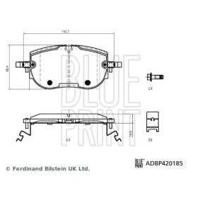 Bremsbeläge ADBP420185 von BLUE PRINT günstig für 65,33 € online kaufen