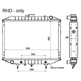 Kühler, Motorkühlung 58363 LTI von NRF