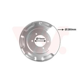 Compre Chapa deflectora, disco de travão da VAN WEZEL 8244374 a um preço baixo por 32,35 €