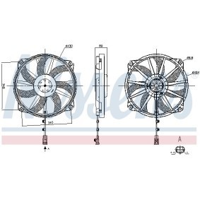 Compre Ventilador de radiador da NISSENS 850109 a um preço baixo por 78,75 €