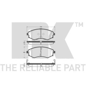 Bremsbeläge für MERCEDES-BENZ von NK