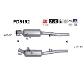 Partikelfilter (DPF) für MERCEDES-BENZ von AS
