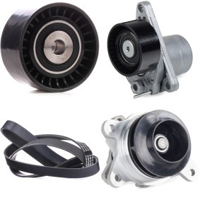Comprar Bomba de agua + kit de correa poli V de RIDEX 4172P0165 a bajo precio de 128,88 €