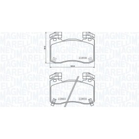 Osta Jarrupalat, levyjarru MAGNETI MARELLI:llä 363700430113 edullisesti hintaan 209,57 €