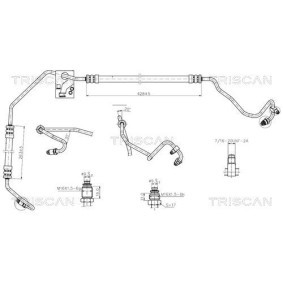 Køb Hydraulikslange, styretøj af TRISCAN 8516 25002 til den lave pris 1126,41 DKK