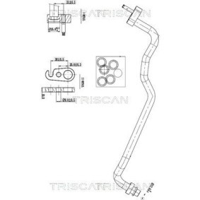 Compre Conduta de alta / baixa pressão, ar condicionado da TRISCAN 9010 16018 a um preço baixo por 41,86 €
