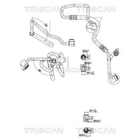 Achetez des Conduite à haute / basse pression, climatisation TRISCAN 9010 16039 à prix pour 131,30 €