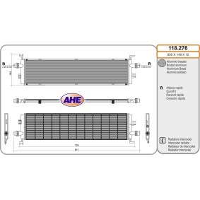 Kühler, Motorkühlung 118.276 von AHE günstig für 228,29 € online kaufen