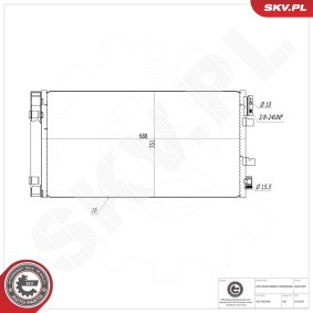 Acquista Condensatore climatizzatore da ESEN SKV 86SKV007 a buon mercato per soli 107,18 €