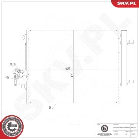 Klimakondensator 86SKV021 von ESEN SKV günstig für 92,17 € online kaufen
