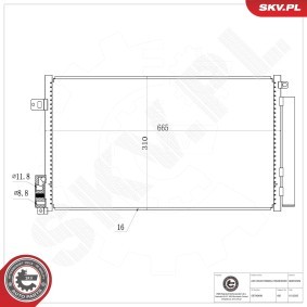 Compre Condensador, ar condicionado da ESEN SKV 86SKV029 a um preço baixo por 70,86 €