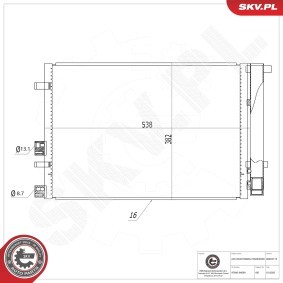 Compre Condensador, ar condicionado da ESEN SKV 86SKV113 a um preço baixo por 56,77 €