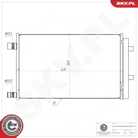 Acquista Condensatore climatizzatore da ESEN SKV 86SKV170 a buon mercato per soli 118,81 €