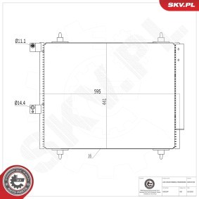 Compre Condensador, ar condicionado da ESEN SKV 86SKV189 a um preço baixo por 108,18 €